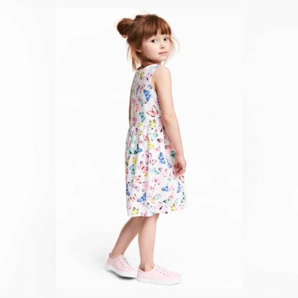 H&M Kids White‎ Butterfly Dress